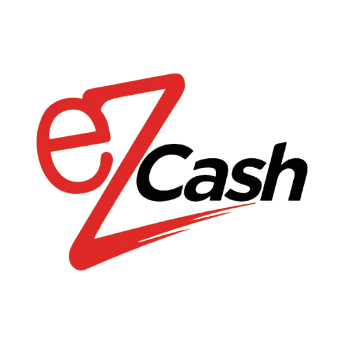eZ Cash logo with yellow background and black text